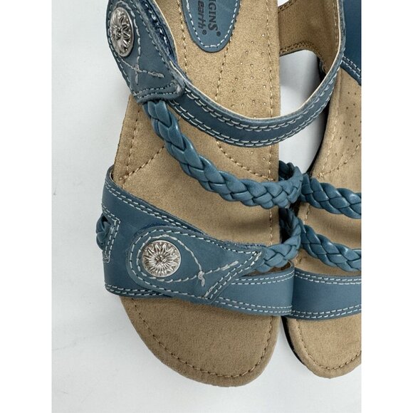 Earth Origins Blue Strap Leather Sandals Woman's Size 7.5 - Picture 8 of 10